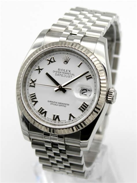 rolex 116234 white dial|rolex datejust 116234 stainless steel.